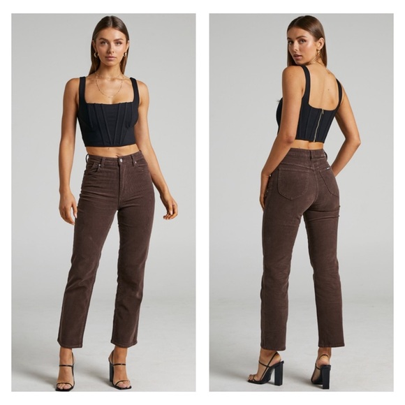 Rolla’s Original Straight in Brown Cord Size 28 - Picture 1 of 5